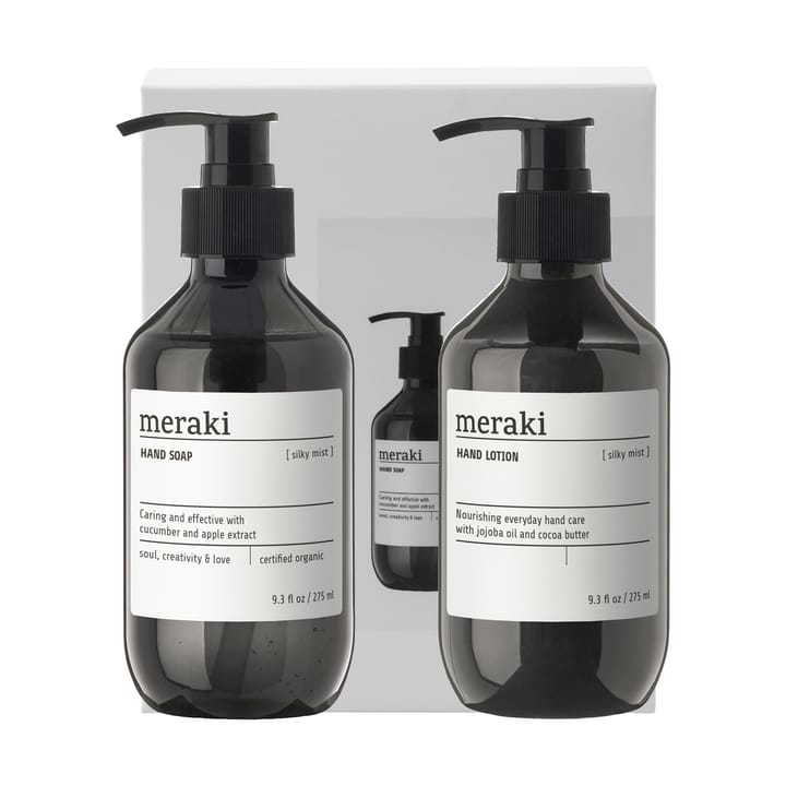 Coffret cadeau Meraki, savon et lotion à mains - Silky Mist - Meraki