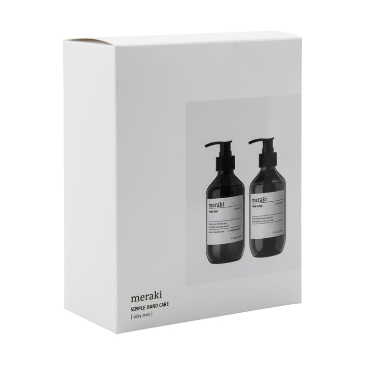 Coffret cadeau Meraki, savon et lotion à mains, Silky Mist Meraki
