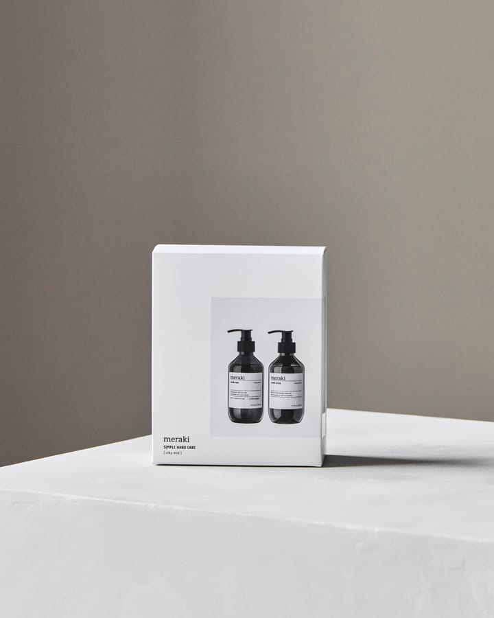 Coffret cadeau Meraki, savon et lotion à mains, Silky Mist Meraki