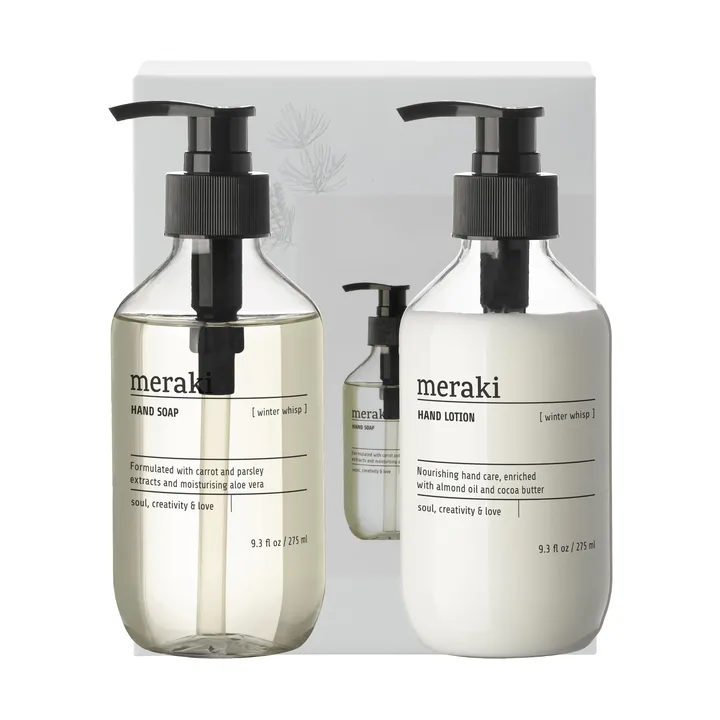 Coffret cadeau Meraki, savon et lotion à mains - Winter whisp - Meraki