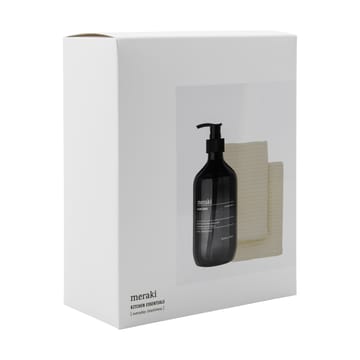 Coffret cadeau Meraki, savon vaisselle et torchon, 3 pièces - Shadow lake - Meraki