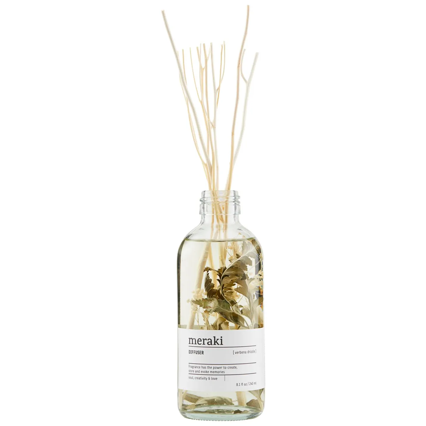 Diffuser Meraki 240 ml, Verbena drizzle Meraki