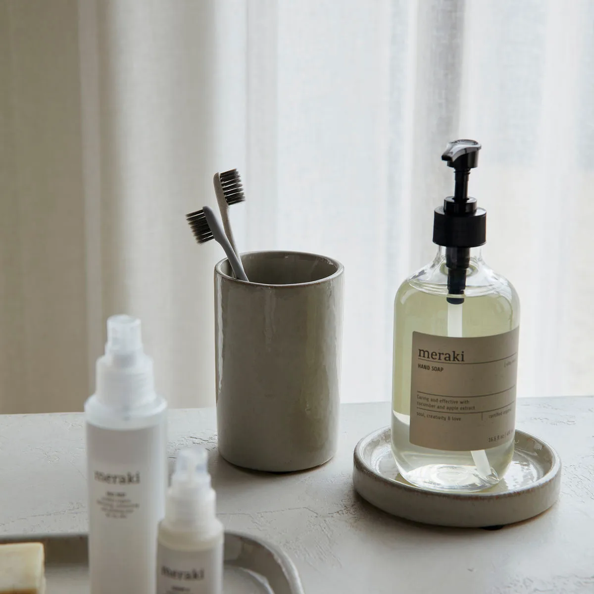 Mug de rangement Datura Ø8 cm, Shellish grey Meraki