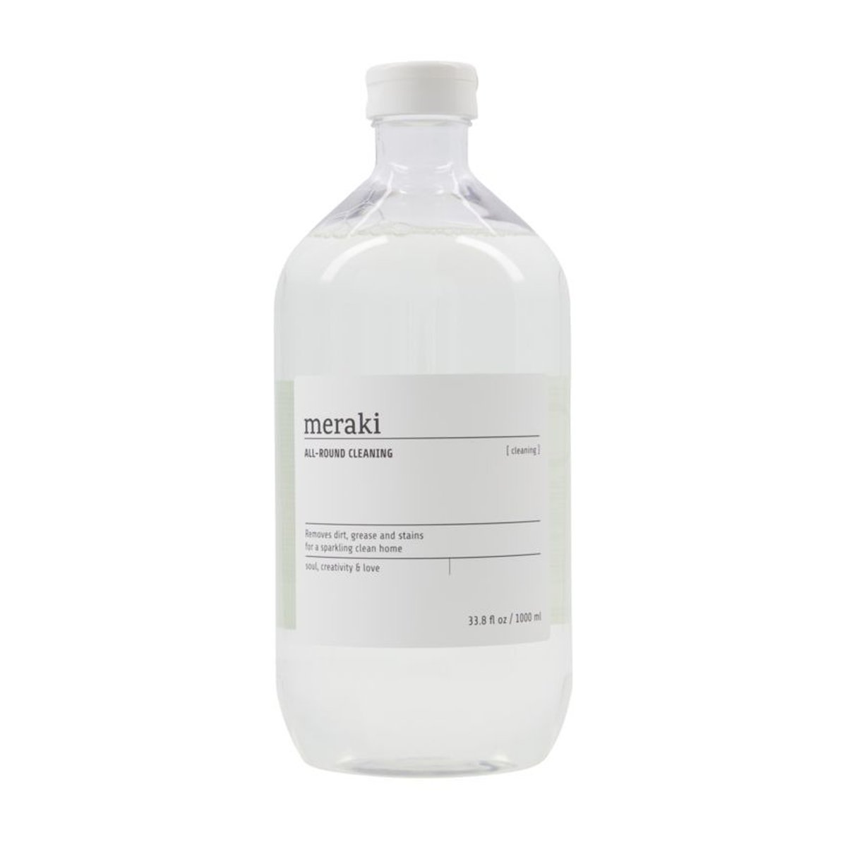 Meraki Nettoyant universel Meraki 1 l | Design Scandinave | Liquide-vaisselle | Transparent
