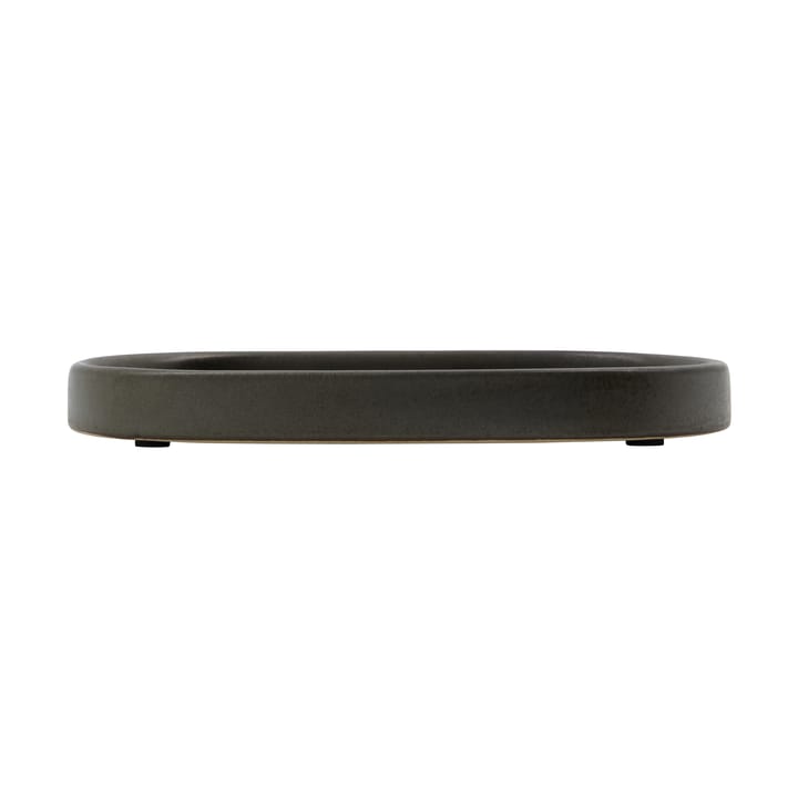Plateau Datura 12,5x20 cm, Gris foncé Meraki