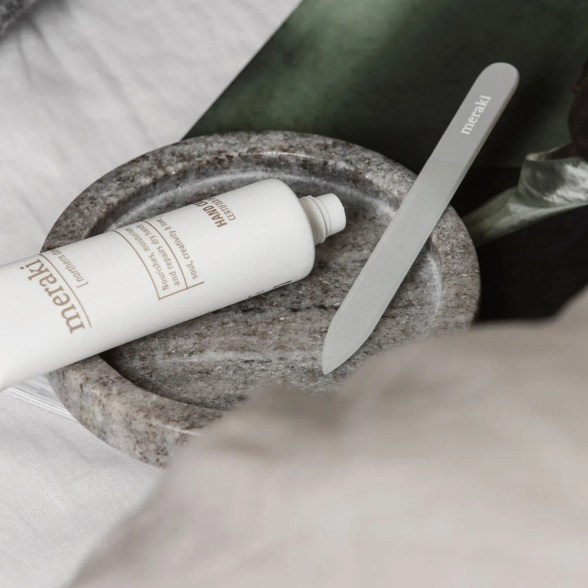 Plateau Meraki beige, 12,5 cm Meraki