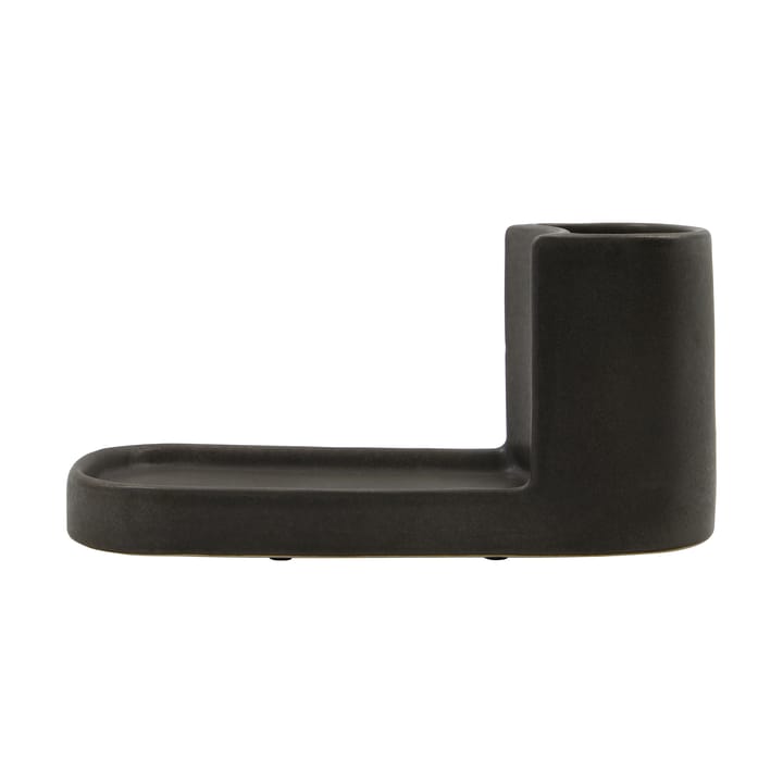 Porte-brosse et porte-savon Datura - Gris foncé - Meraki