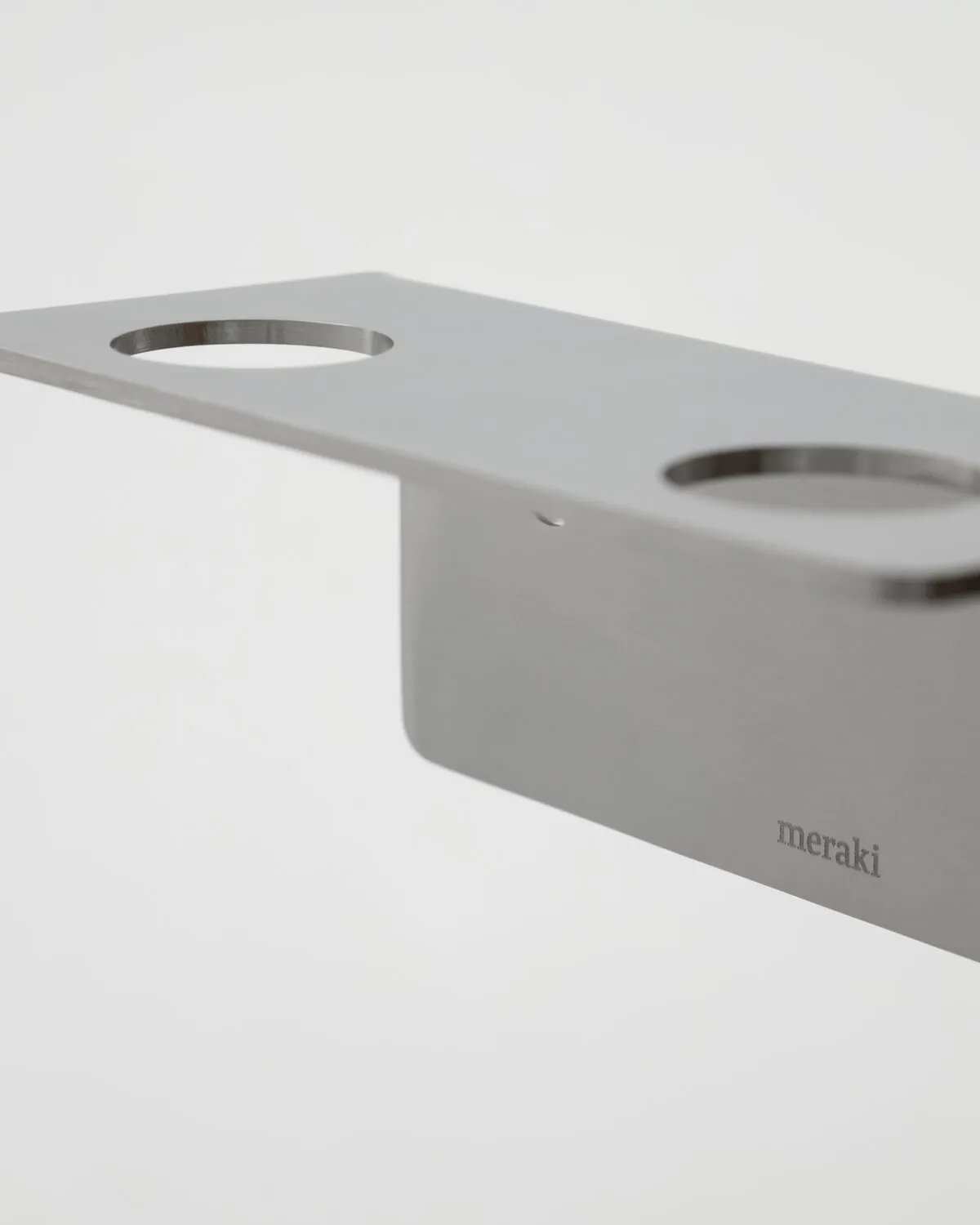 Porte-clés Meraki, Argent brossé, pour 2 bouteilles Meraki