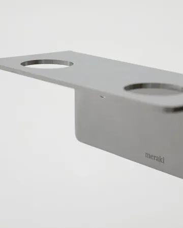 Porte-clés Meraki - Argent brossé, pour 2 bouteilles - Meraki
