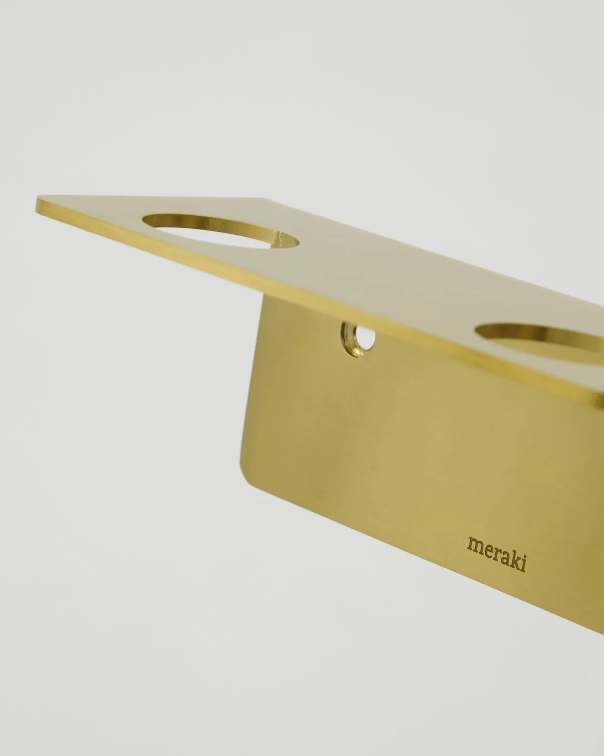 Porte-clés Meraki, Finition laiton brossé, pour 2 bouteilles Meraki