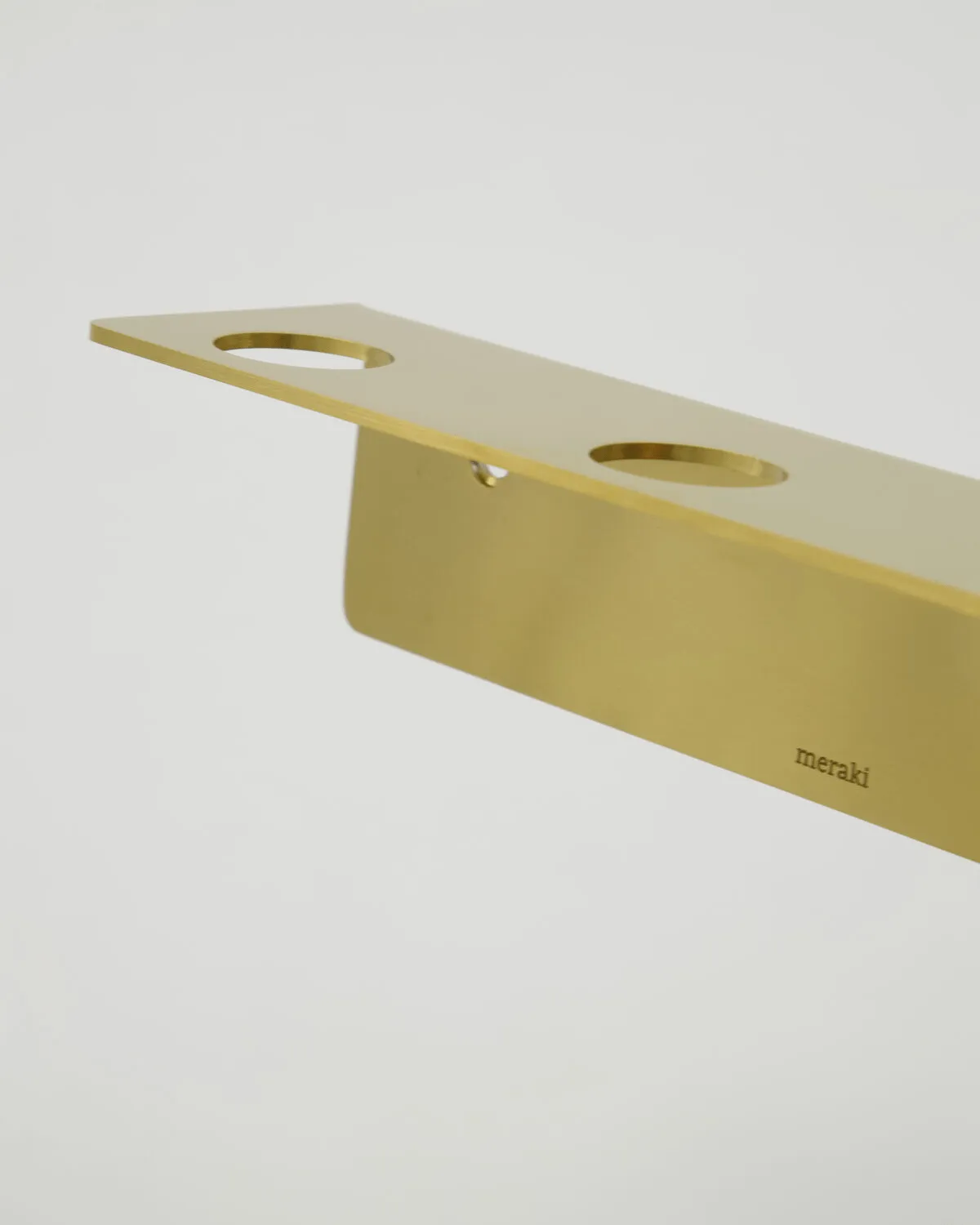 Porte-clés Meraki, Finition laiton brossé, pour 3 bouteilles Meraki