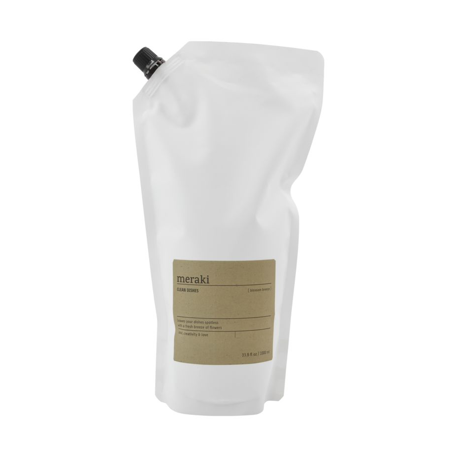 Meraki Recharge de liquide vaisselle Meraki 1000 ml Brise florale