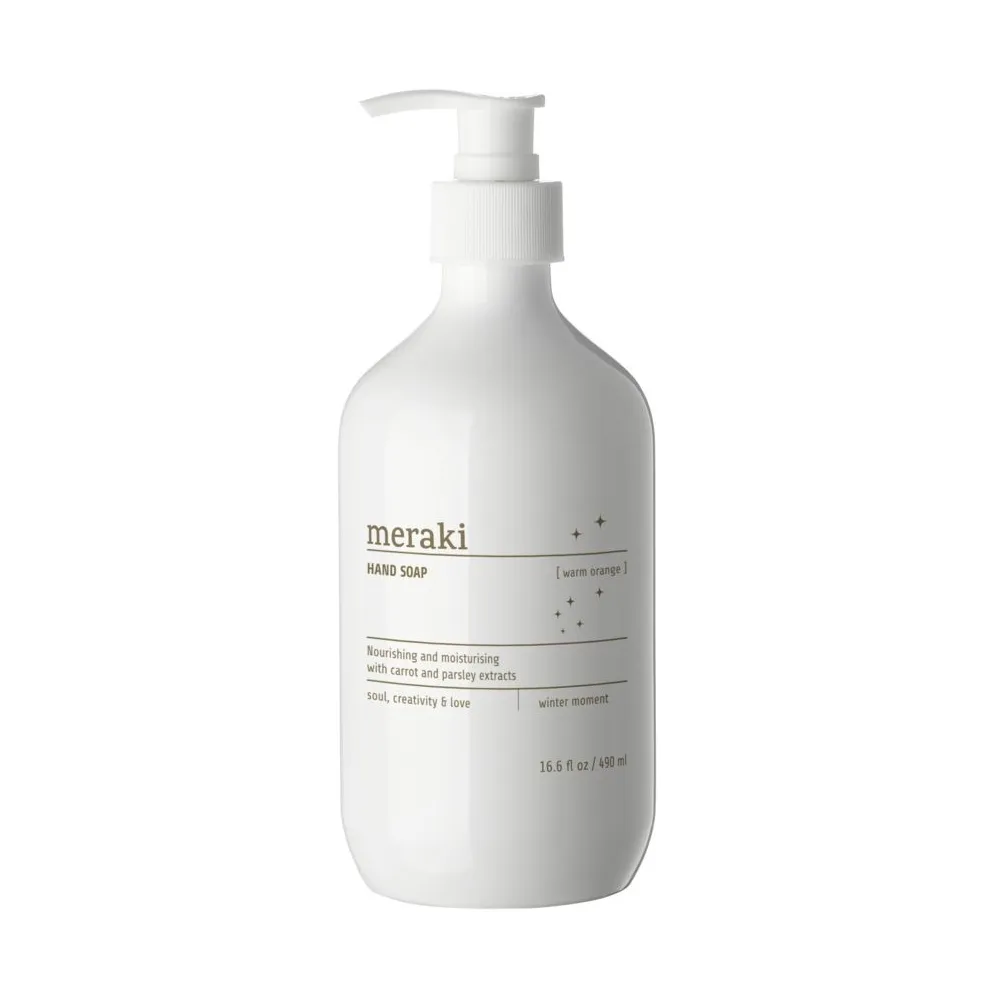 Savon à mains Meraki Christmas Edition 490 ml, Warm orange Meraki