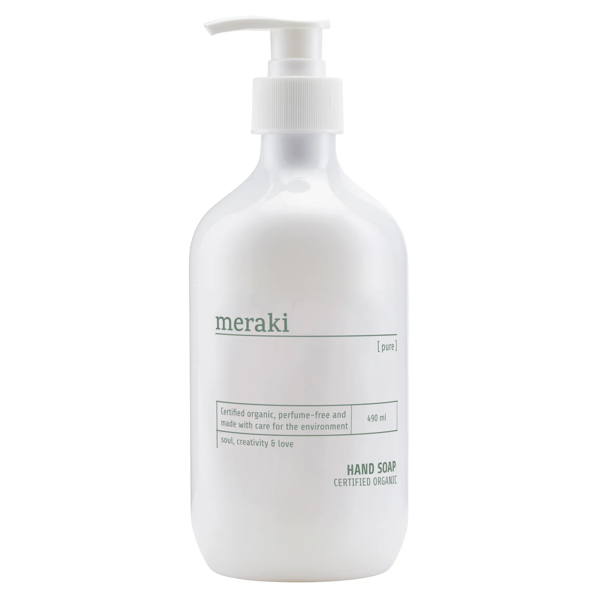 Savon pour les mains Meraki pure, 490 ml Meraki