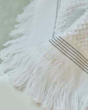 Serviette blanches avec rayures grises Meraki - 100x180 cm - Meraki