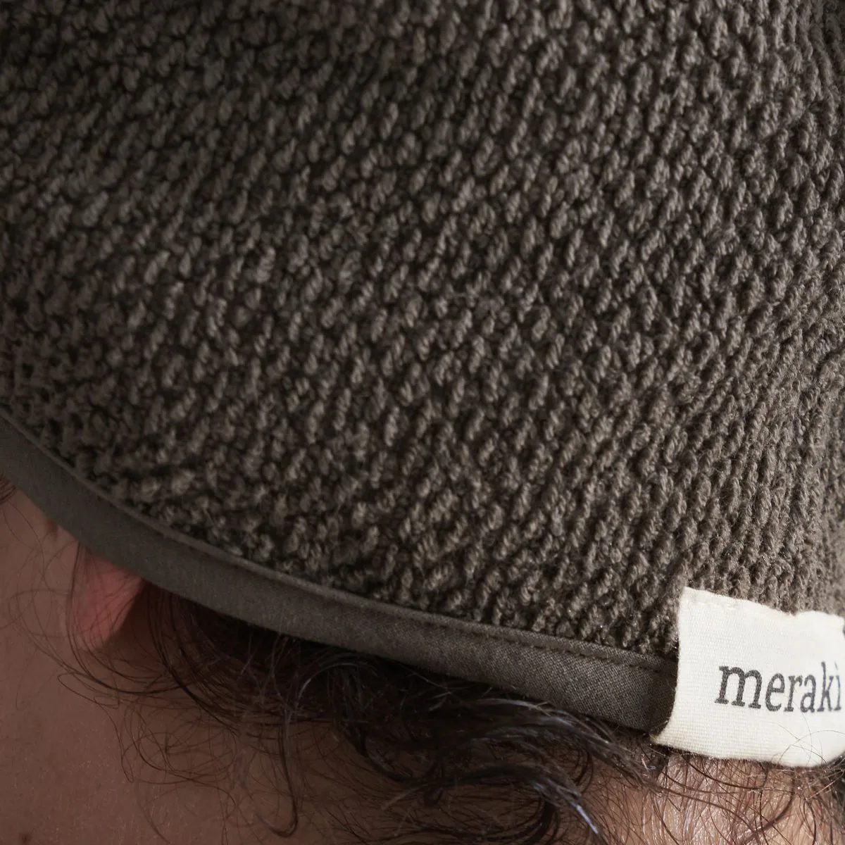 Serviette pour les cheveux Solid 25x63 cm, Army Meraki