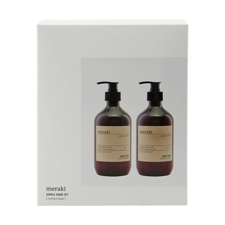 Set cadeau Meraki savon à main 490 ml lot de 2, Northern dawn Meraki