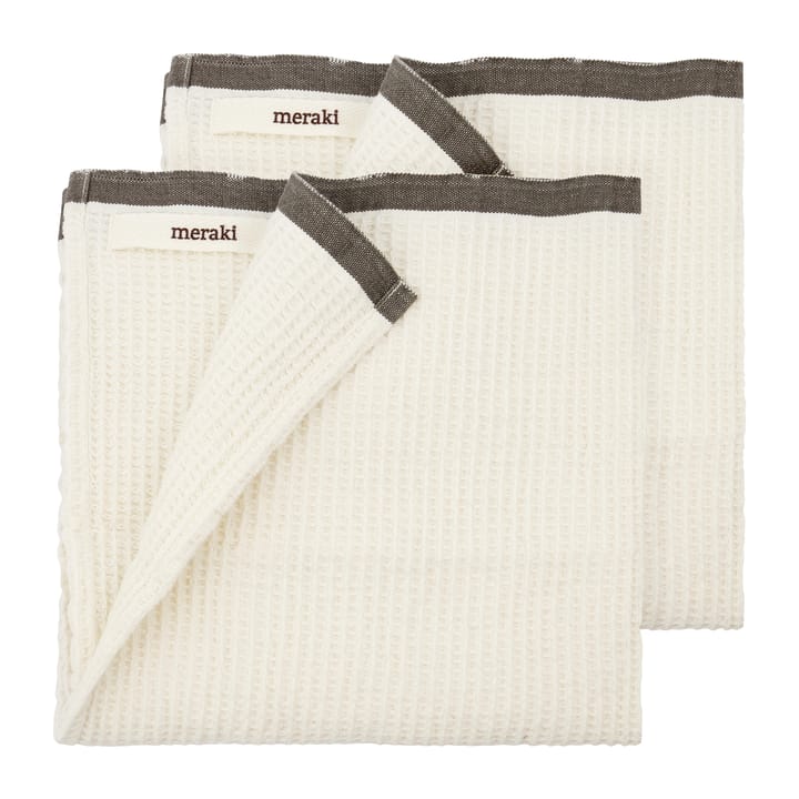 Torchon Bare 50x50 cm Lot de 2 - Gris - Meraki