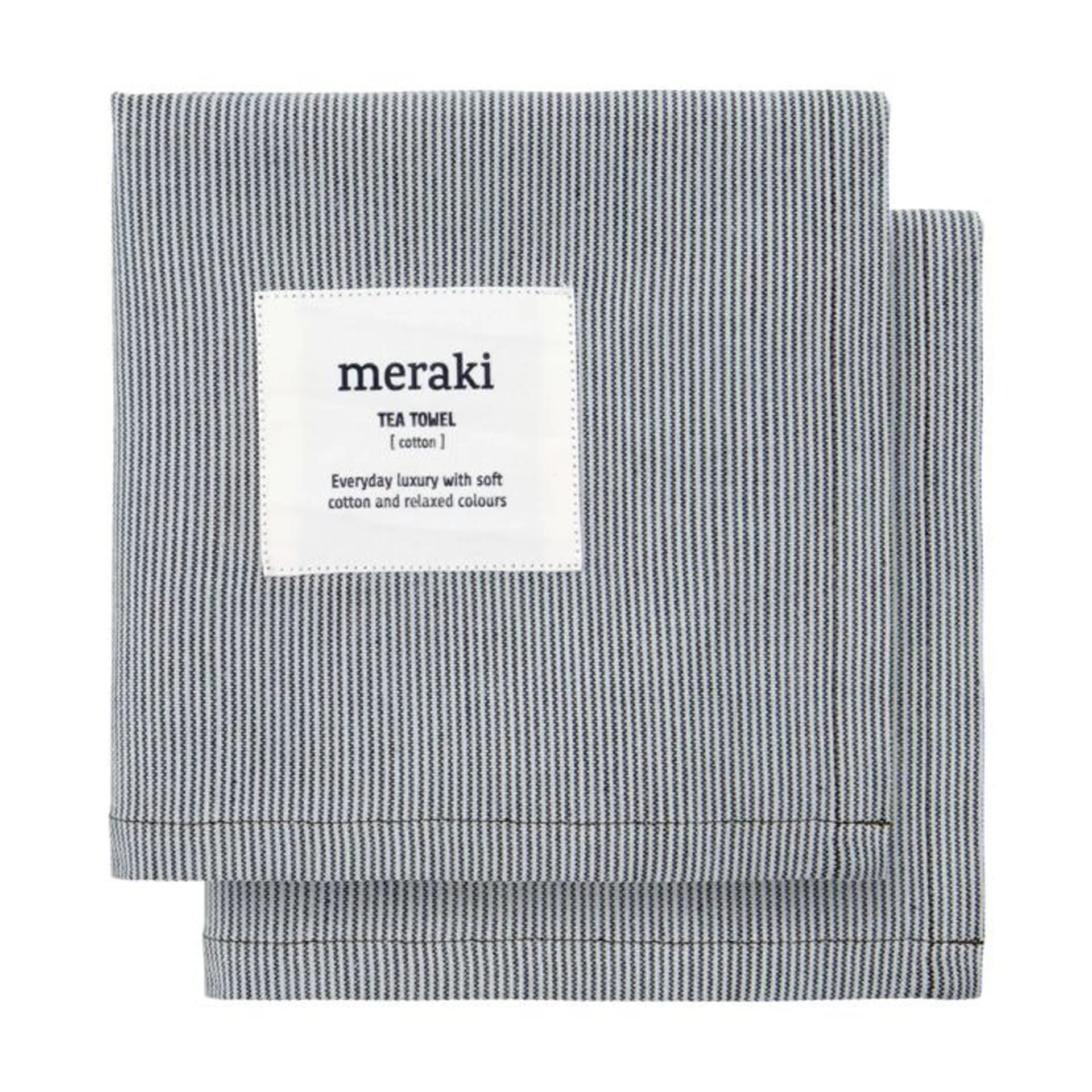 Torchons de cuisine Verum 55x75 cm, lot de 2, Gris clair-vert militaire Meraki