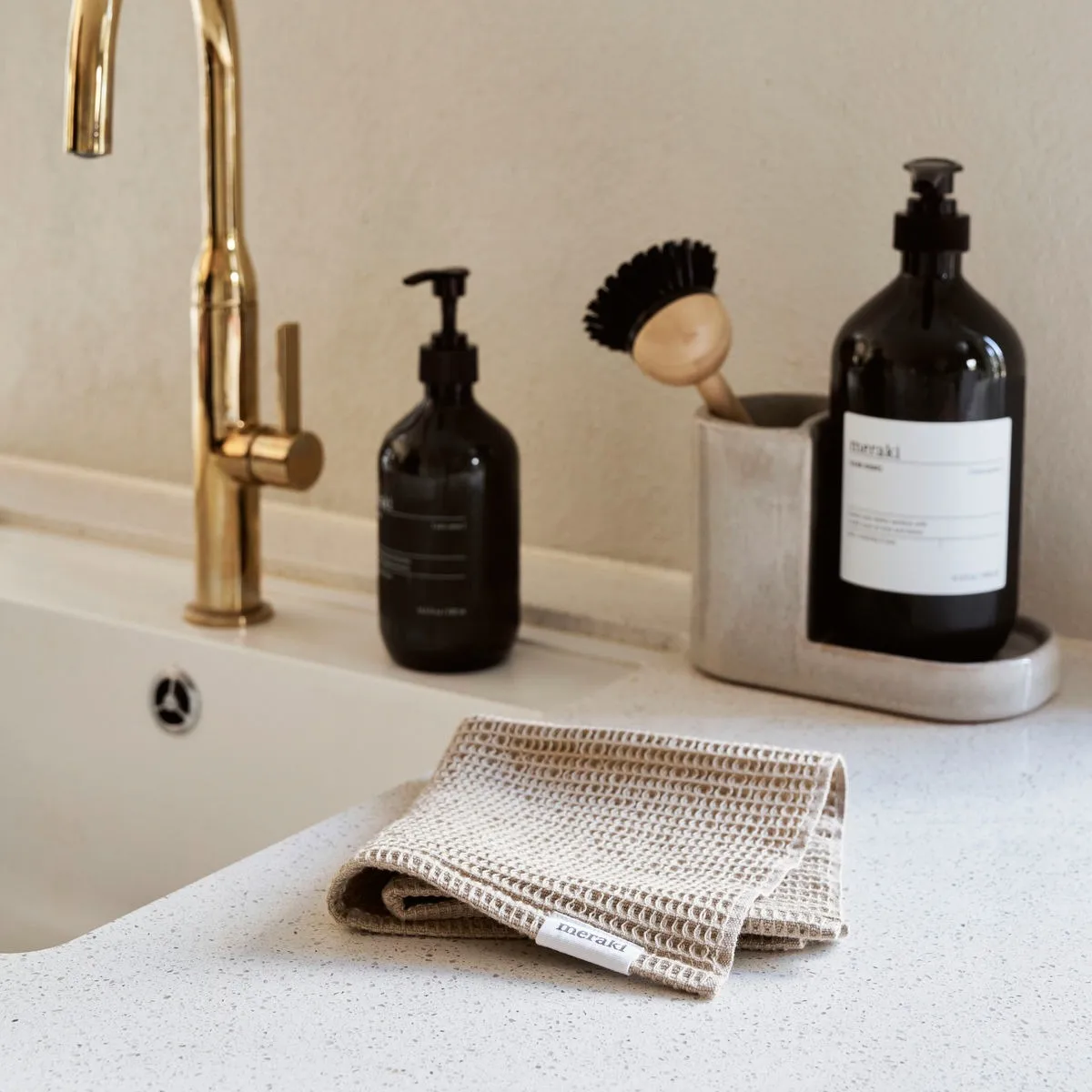 Torchons Pumila 30x30 cm, lot de 2, Safari Meraki