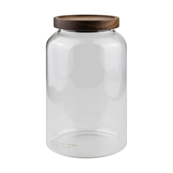 Bocal Luna avec couvercle large 20 cm - Transparent - Mette Ditmer