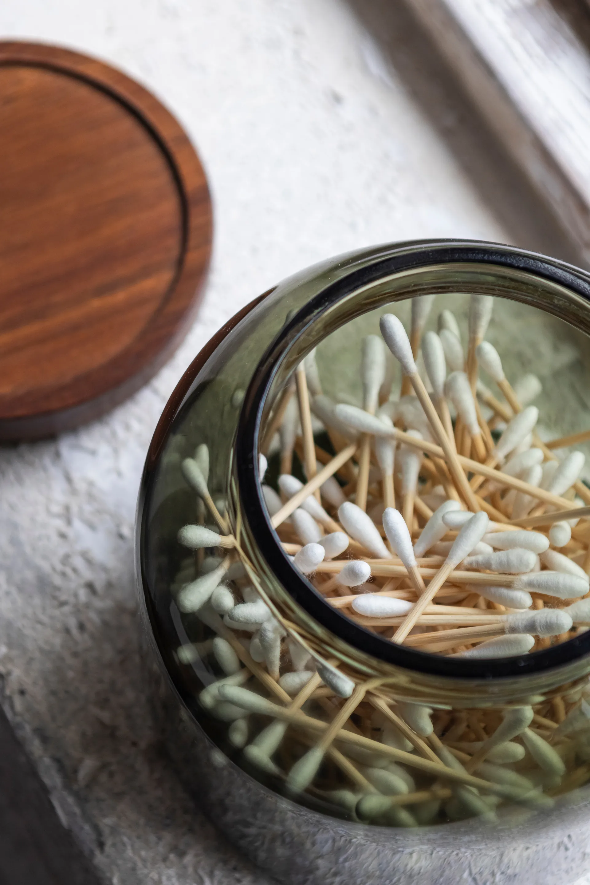 Bocal Luna avec couvercle small 13 cm, Dark forest Mette Ditmer