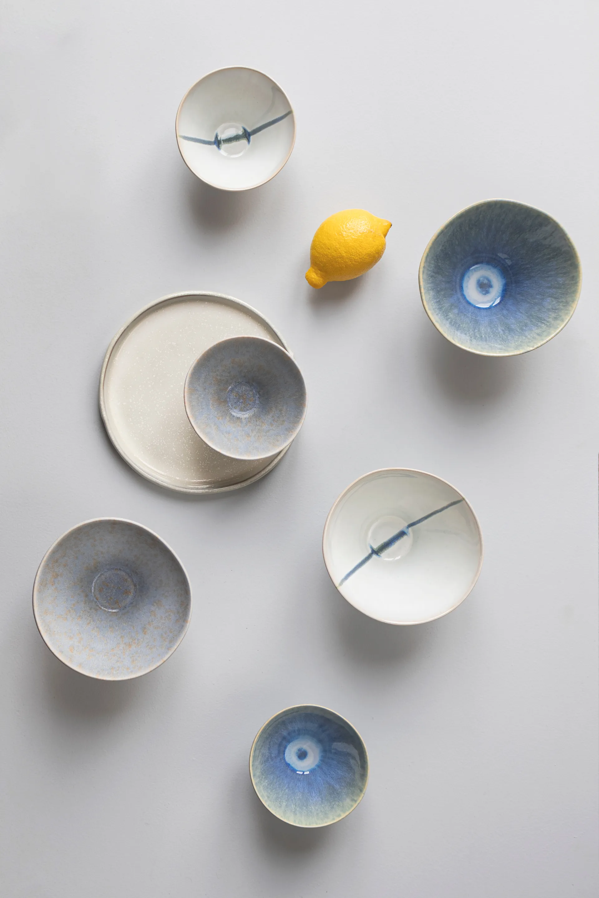 Bol moyen Elements Ø15,5 cm, 3 pièces, Blue Mette Ditmer