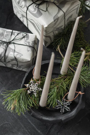 Bougeoir Art Piece Ø23 cm - Noir - Mette Ditmer