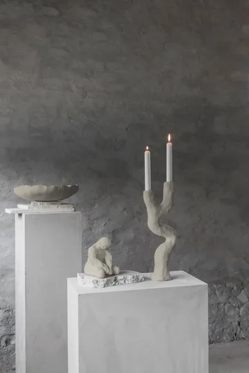 Bougeoir Art piece 41 cm - Sable - Mette Ditmer