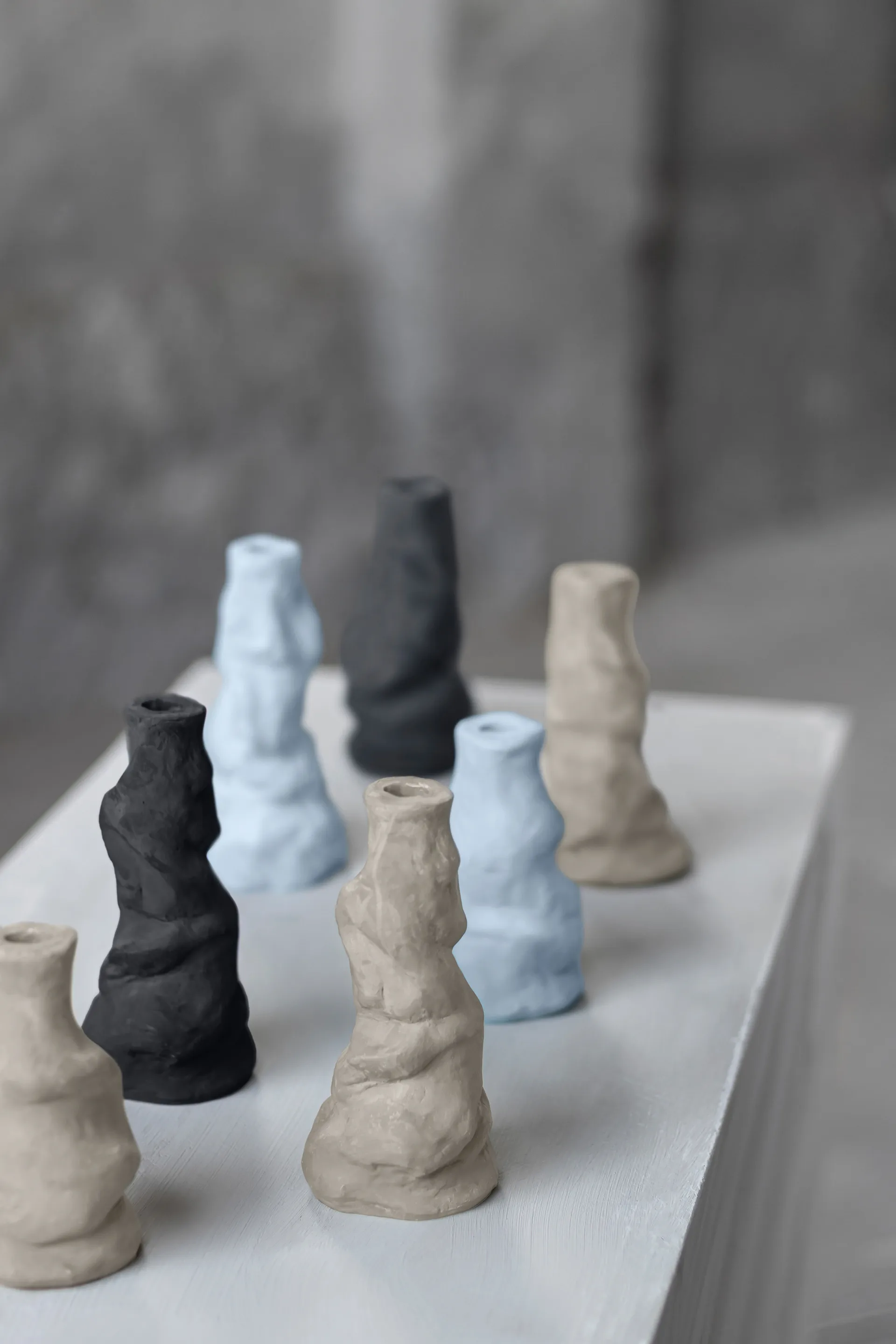 Bougeoir Art Piece Liquid petit, Black Mette Ditmer