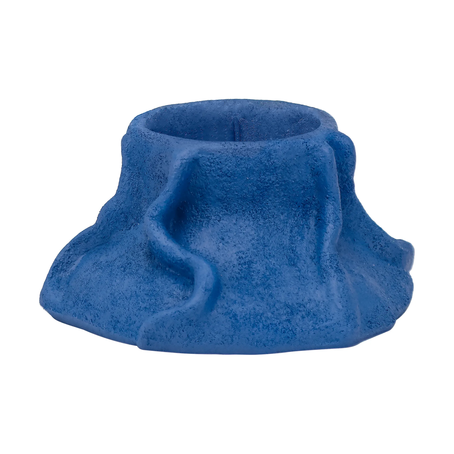 Bougeoir en lave Art Piece Ø 12,5 cm, Cobalt Mette Ditmer