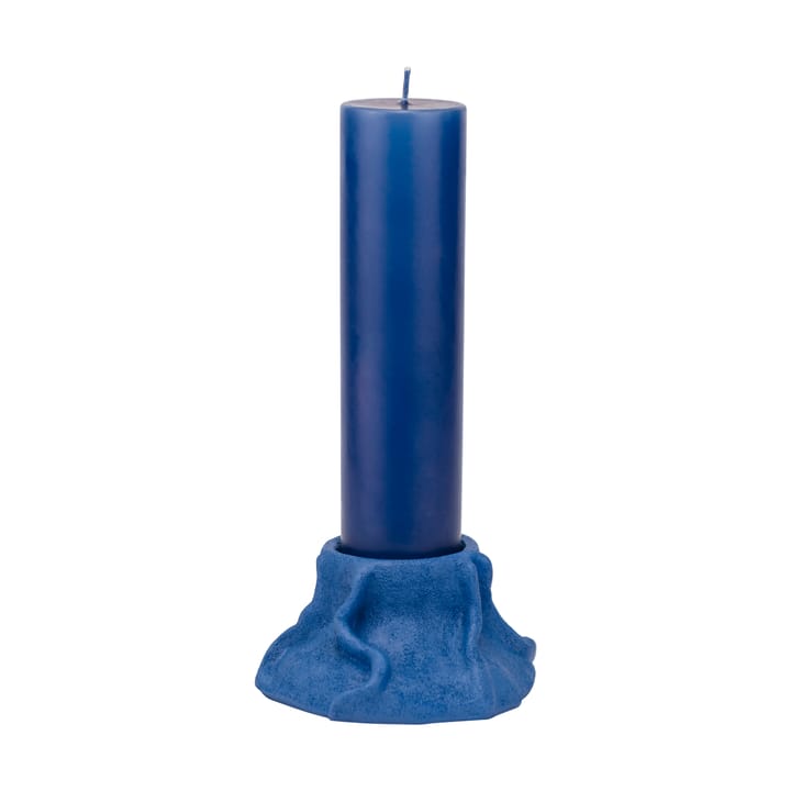 Bougeoir en lave Art Piece Ø 12,5 cm - Cobalt - Mette Ditmer