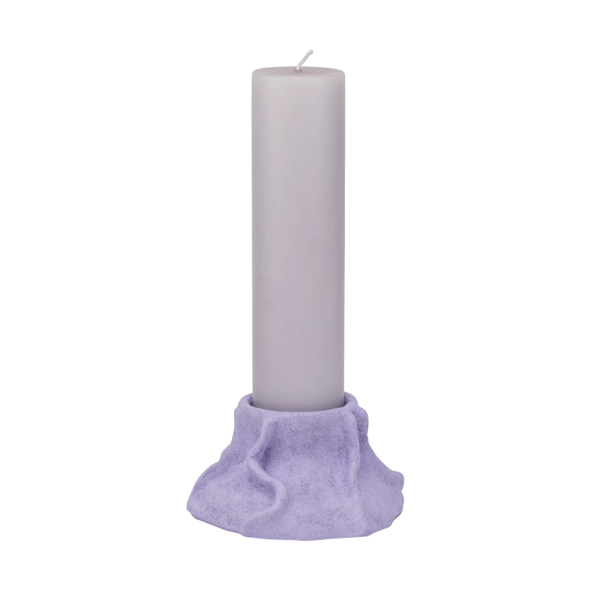 Bougeoir en lave Art Piece Ø 12,5 cm, Lilas clair Mette Ditmer