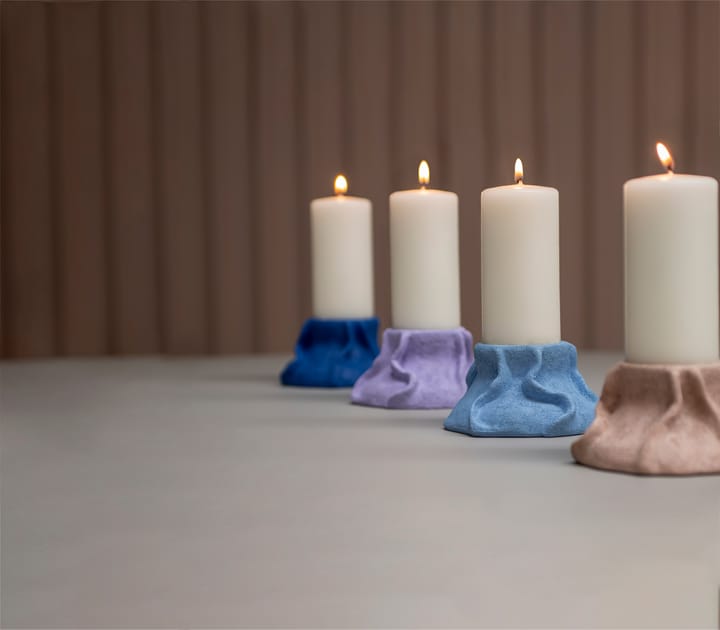 Bougeoir en lave Art Piece Ø 12,5 cm, Lilas clair Mette Ditmer