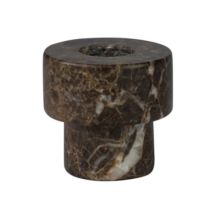 Bougeoir Marble 5 cm - Marron - Mette Ditmer