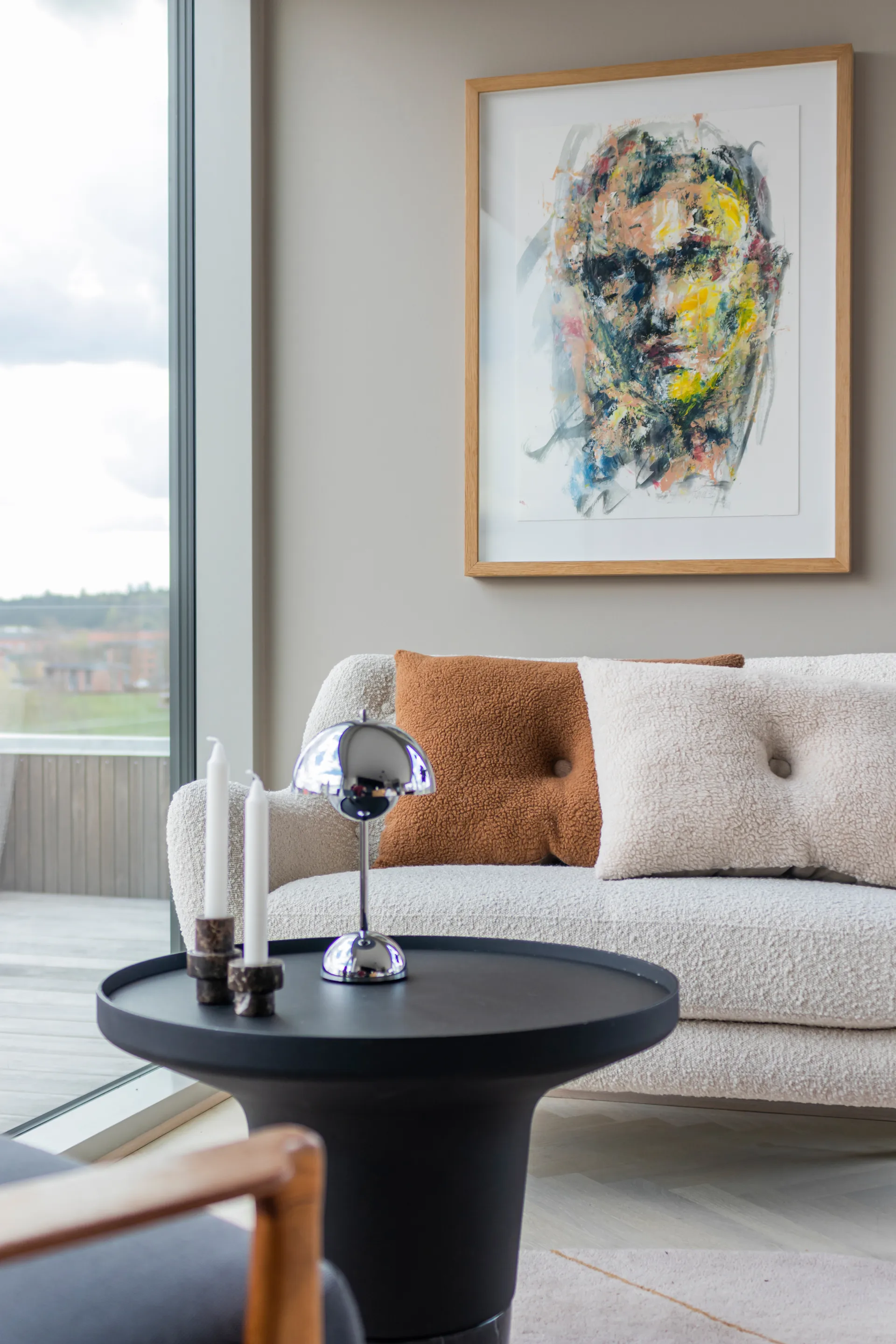 Bougeoir Marble 8,5 cm, Marron Mette Ditmer