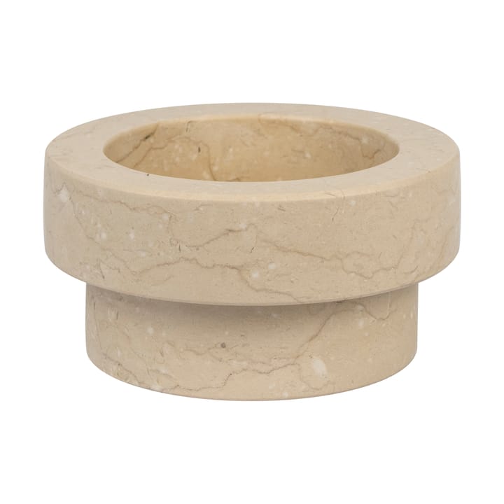 Bougeoir Marble pour bougies en bloc 5 cm - Sable - Mette Ditmer