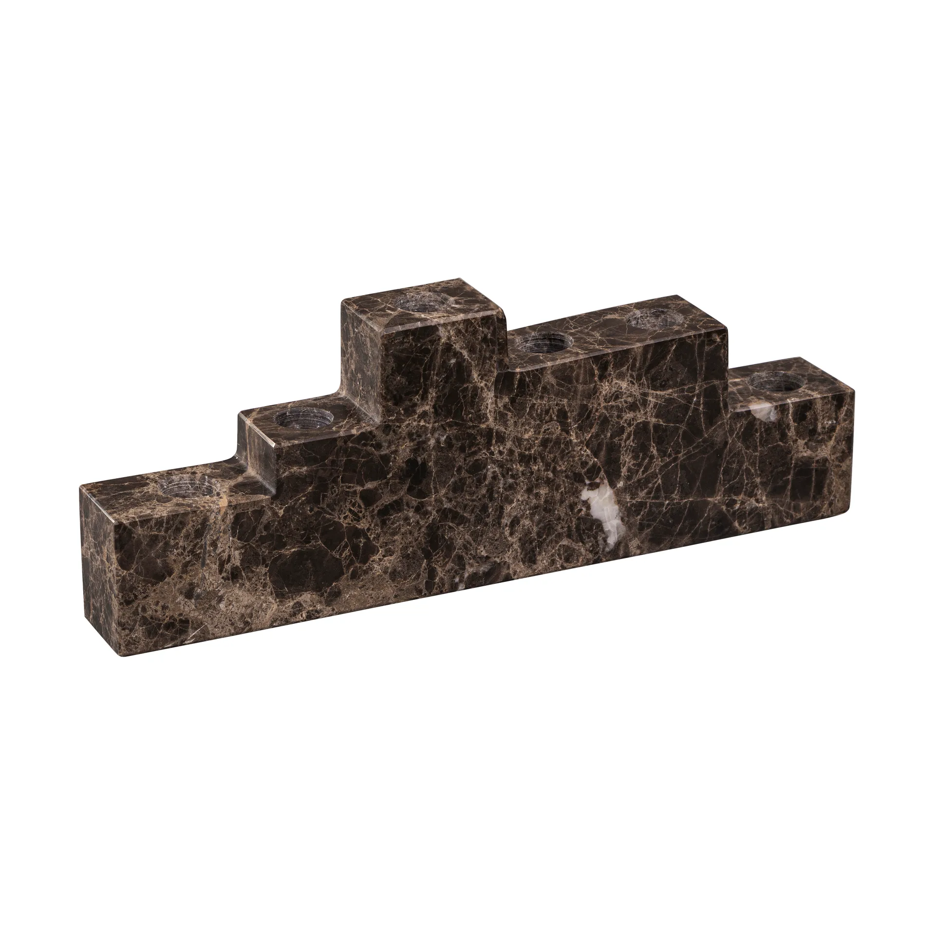 Bougeoir Step six, Marron Mette Ditmer