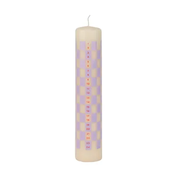 Bougie calendrier Twentyfour 25 cm - Lilas clair - Mette Ditmer