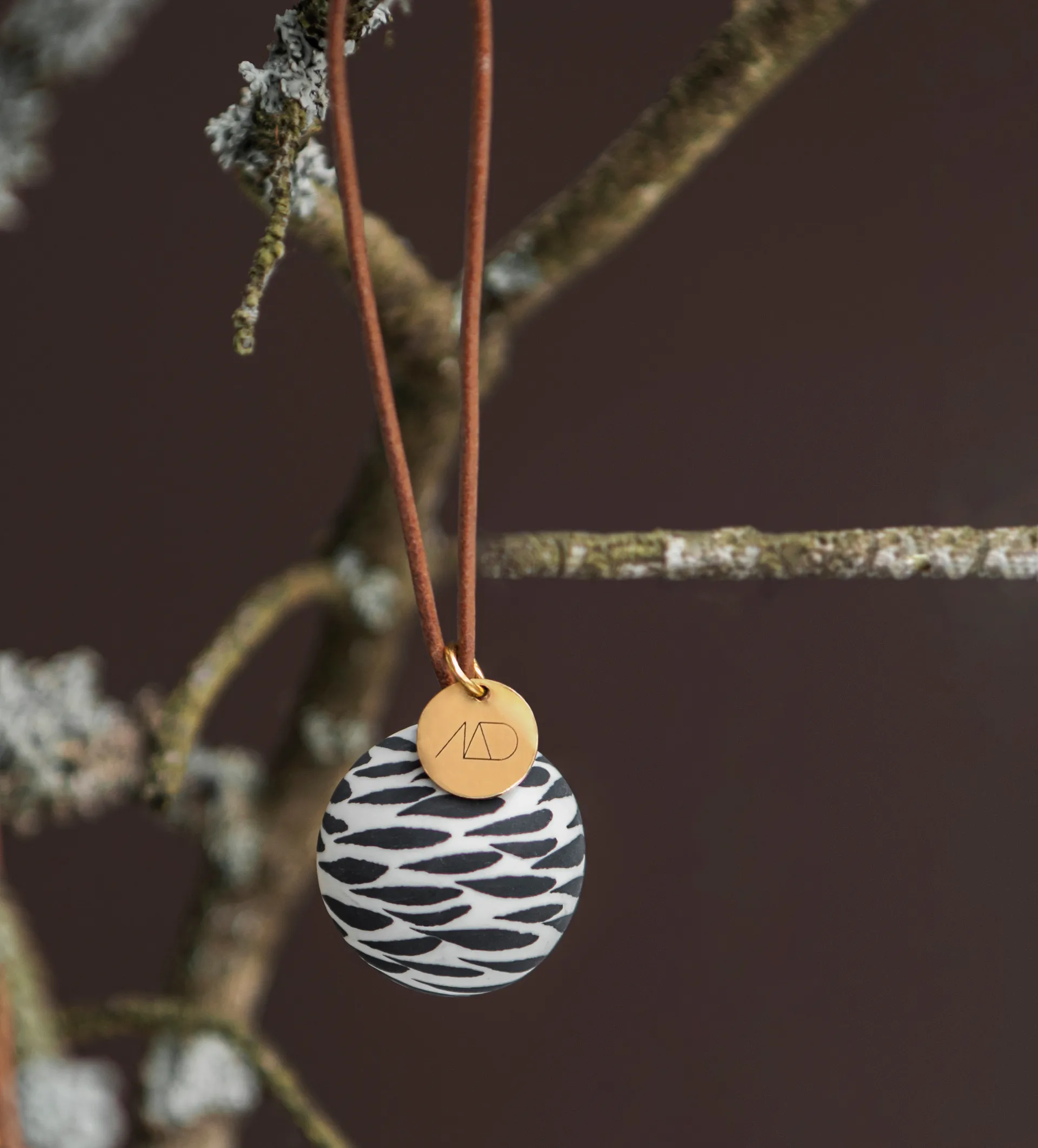 Boule de Noël Globe 3 pièces, Noir Mette Ditmer