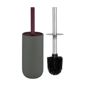 Brosse de toilettes Lotus Play, avec 2 têtes de brosse - Dark olive - Mette Ditmer
