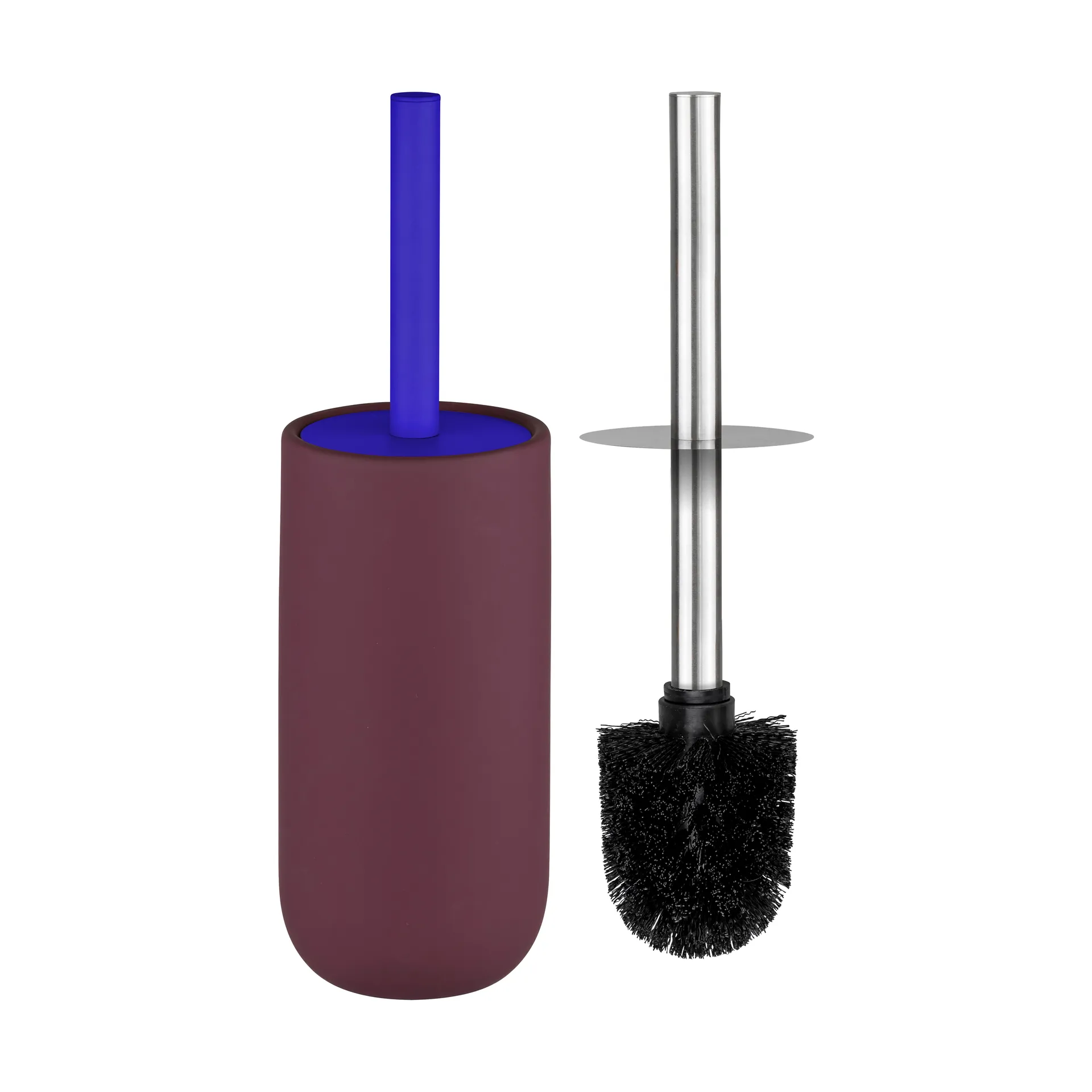 Brosse de toilettes Lotus Play, avec 2 têtes de brosse, Wine Mette Ditmer