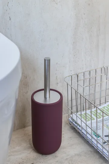 Brosse de toilettes Lotus Play, avec 2 têtes de brosse - Wine - Mette Ditmer