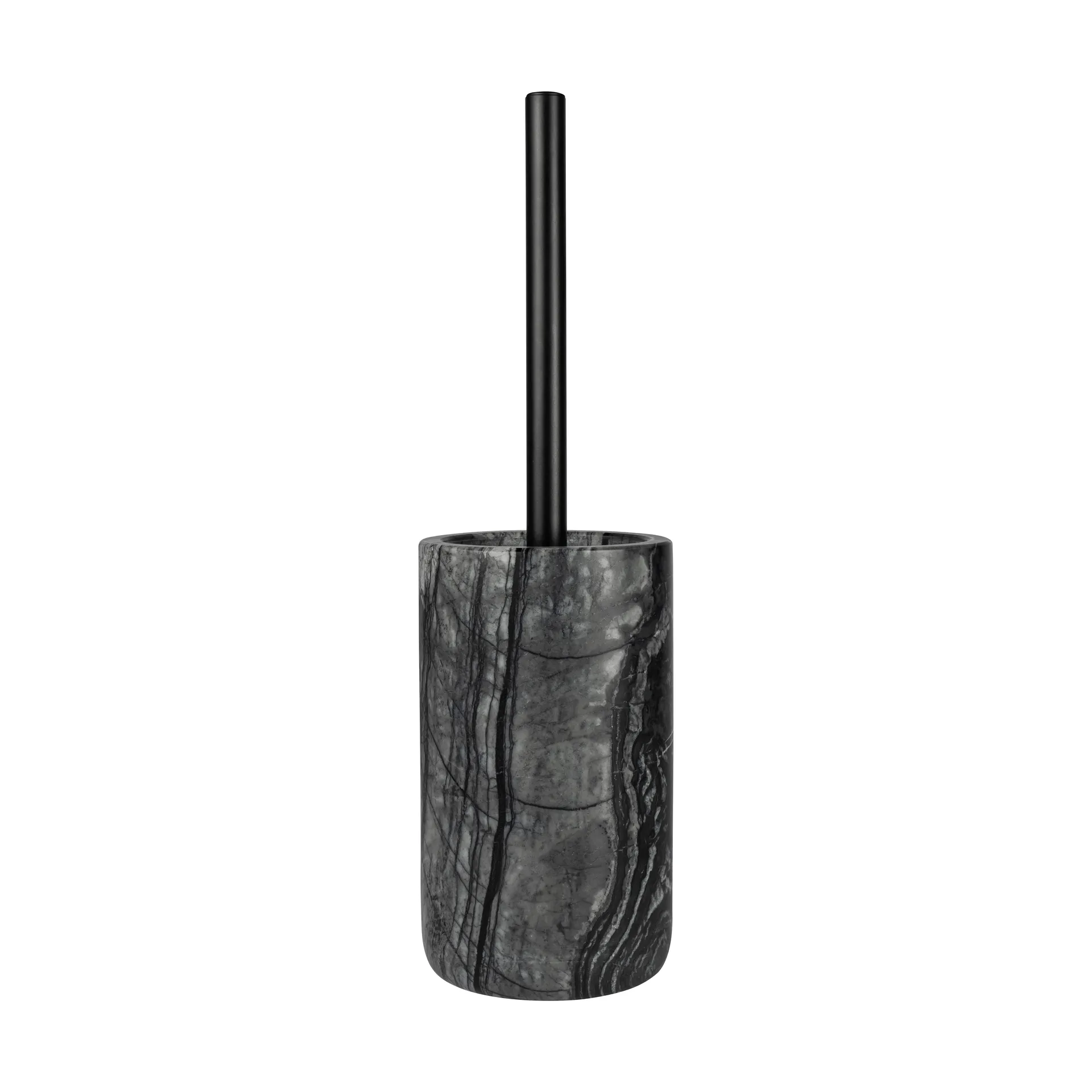 Brosse wc Marble 36 cm, Noir-gris Mette Ditmer