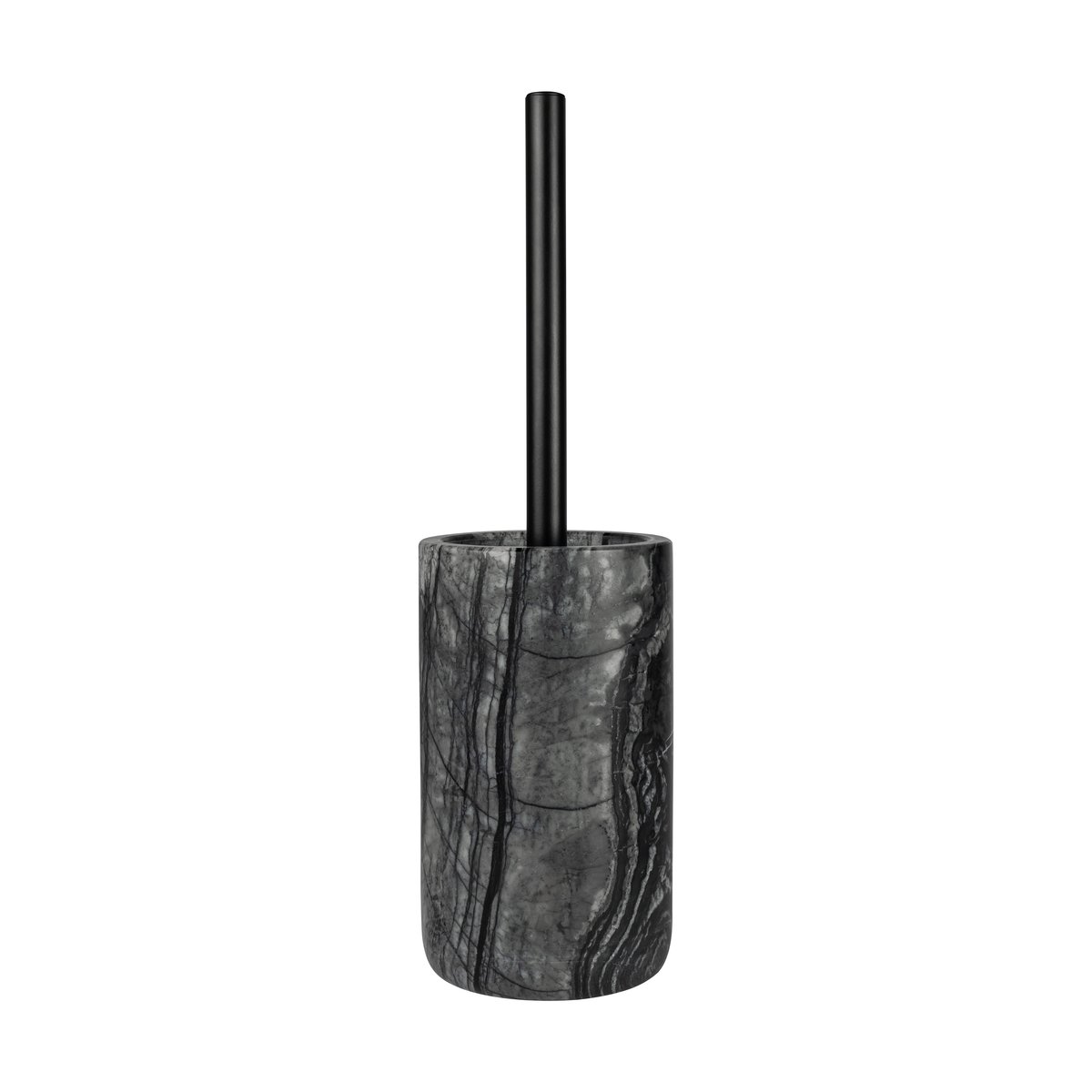 Mette Ditmer Brosse wc Marble 36 cm Noir-gris | Design Scandinave | Brosses de toilette | Noir