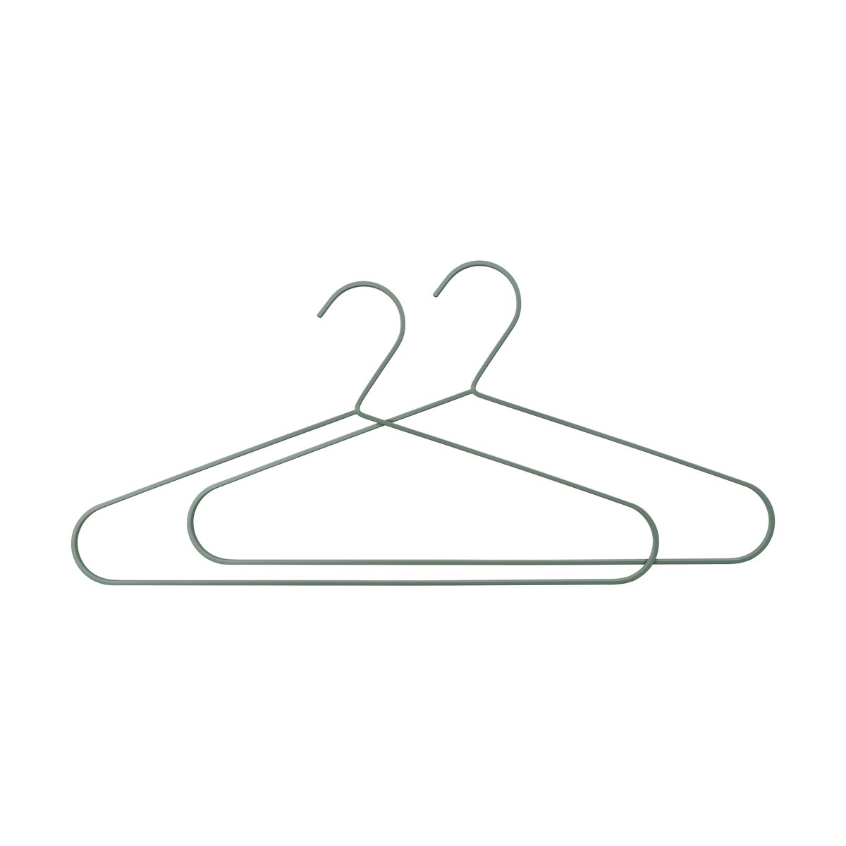 Mette Ditmer Cintre Hang-it, Lot de 2 Thyme green | Design Scandinave | Cintres & portants | Vert