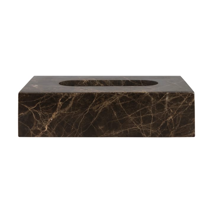 Coffret à mouchoirs Marble 14x25,5 cm - Marron - Mette Ditmer