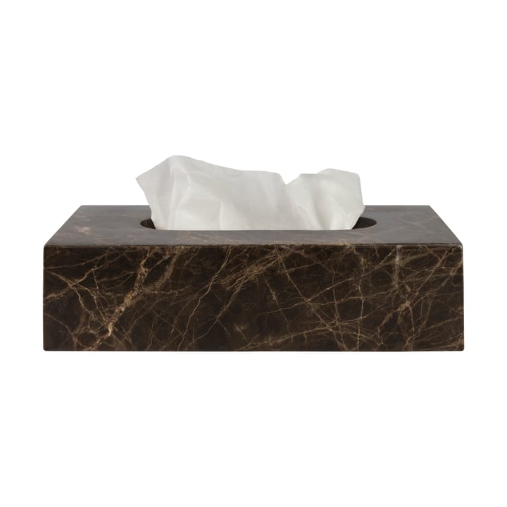 Coffret à mouchoirs Marble 14x25,5 cm - Marron - Mette Ditmer