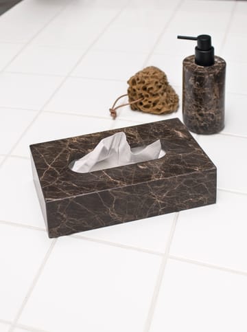 Coffret à mouchoirs Marble 14x25,5 cm - Marron - Mette Ditmer