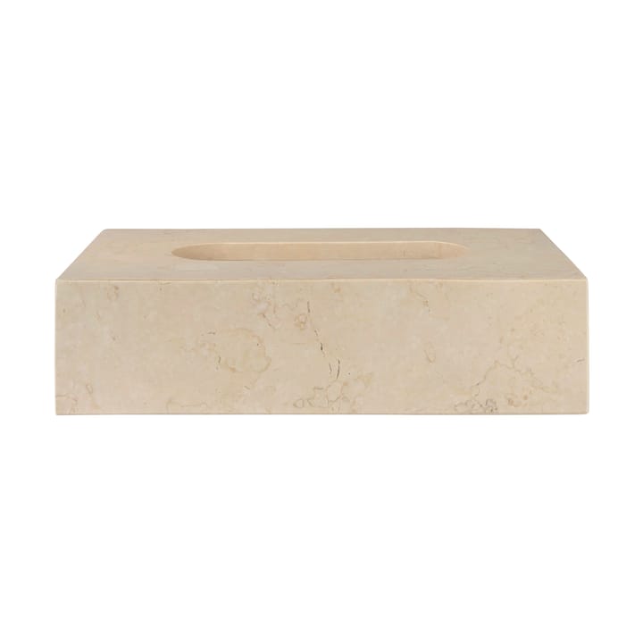 Coffret à mouchoirs Marble 14x25,5 cm - Sable - Mette Ditmer